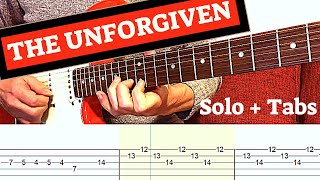 The Unforgiven - Solo Cover | Guitar Tutorial With Tabs