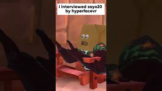 i interviewed sayo20 by hyperfacevr #sayo20 #gtag #gaming