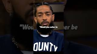 Nipsey Hussle Wisdom Talk 💯🕊️ #shorts #hiphop #rap #like