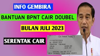 Bantuan bpnt cair tanggal 31 Juli 2023