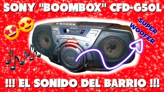 EL SONIDO DEL BARRIO‼️🔊 SONY "BOOMBOX" CFD-G50L‼️🦆🔊 test de SONIDO en LUGAR CERRADO #256🔊