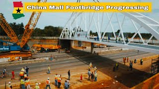 Wow!!.. Ofankor Nsawam Road Expansion Project; China Mall Footbridge Progressing Massively