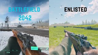 Battlefield VS Enlisted - Weapons Comparison - PS4