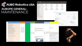 AUBOPE Tutorial- General Information: Maintenance