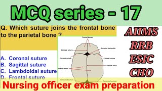 Nursing Officer Exam Preparation | MCQ Series-17 |ESIC|AIIMS|RRB|CHO|PGI|BHU.