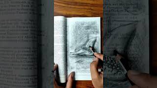 Foot & Anklet Drawing on Book | Charcoal Drawing #shorts