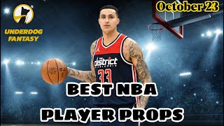 TODAYS BEST UNDERDOG FANTASY NBA PLAYER Props - Sunday October 23