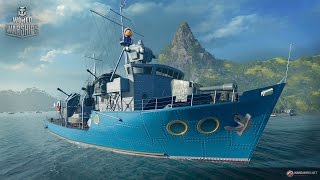 Splish splash i'm taking a bath on my new toy ship ~ World of Warships