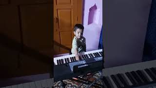 little boy piano (casio) practice