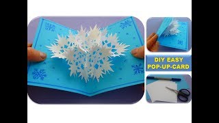 DIY 3D SNOWFLAKE POP UP CARD CHRISTMAS GIFTS EASY IDEAS  SCHNEEFLOCKE