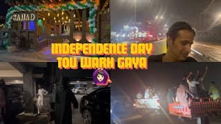 Independence Day🤍💚 | baaje waalo ne kaan ke parde phaar diye🙉 | meri ghumshuda dost mil gayi🙈😂