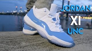 One Of The Most Slept On Release's | Unboxing Air Jordan 11 Low "UNC" | In-Depth Review