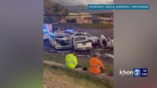 Critical injuries in Nanakuli crash