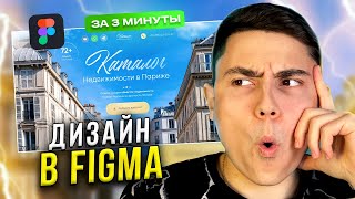 Дизайн сайта в Figma за 3 МИНУТЫ // Реально ли успеть?