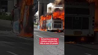 Buss tour thailand terbakar,#viralvideo #tkitaiwan #thailand #viralvideo #tragedy