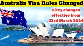 Australia Visa Rules Changed🇦🇺