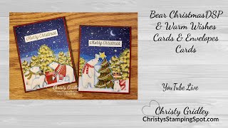 Bear Christmas DSP & Warm Wishes Cards & Envelopes Cards