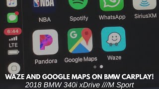 Waze and Google maps on BMW CarPlay!