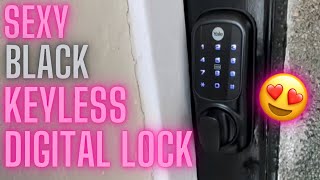 Sexy Black Yale Keyless Smart Lock Install - Locksmith