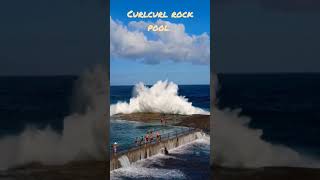 Rock pool Wave fun.  #CurlCurl