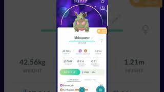 Transferring a shiny Nidoqueen in Pokemon GO