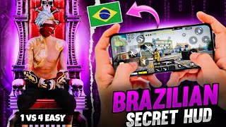 BRAZILIAN🇧🇷 SECRET CUSTOM HUD FASTEST 3 FINGER HUD | 4 FINGER SUPER MOVEMENT CUSTOM HUD | AGF VERMA