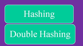 Hashing - Double Hashing Collision Resolution