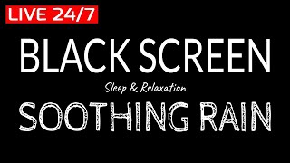 Black Screen Rain 🌧️ - 99% Instantly Fall Asleep with Rain Sound Black Screen