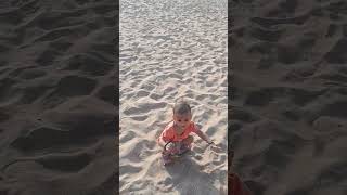 Mashaallah Nadia plying with sand..