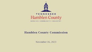 November 16, 2023 County Commission