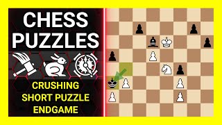 Chess Puzzles to Practice. Themes: Crushing, Short puzzle, Endgame. Learn Chess