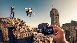 German Castle Parkour shoot with GoPro