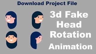 How to create fake 3d head rotation animation using after effects tutorial part-2