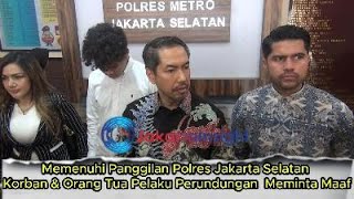 MEMENUHI PANGGILAN POLRES JAK-SEL TERKAIT PERUNDUNGAN. PIHAK SEKOLAH PELAKU MEMINTA MAAF