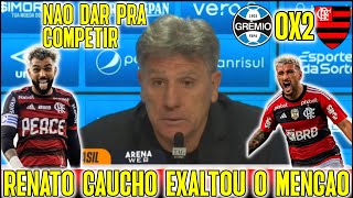 COLETIVA DO TECNICO RIVAL "RENATO GAUCHO" GREMIO 0X2 FLAMENGO "O FLAMENGO TEM O MELHOR ELENCO"