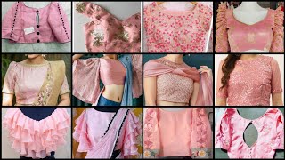 Light Pink Colour Blouse Designs Latest//Pink Colour Blouse Designs New Model//Pink Blouse Design