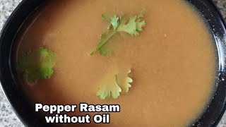 Simple Pepper Rasam without oil || Best pepper rasam for cold || Menasina rasam || #shorts