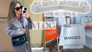 VLOG 🩶NEW ITEMS FROM MANGO, CHANEL BEAUTY, ULTA BEAUTY AND I BOUGHT A NEW SECTIONAL!!