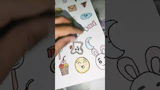 DIY Handmade stickers # TwintagAyeshaFiroz#youtubeshorts #cutecrafts #drawing