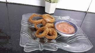 Crunchy Onion Rings Recipe | home made dip | snacks & Apptetizers by @lifewithrbus8913