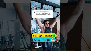 Here’s easy 3 pullups steps tutorial for you bro ❤️ #shorts #pullups #chinups #turorial