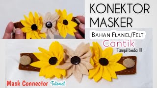 Cara Buat KONEKTOR MASKER BAHAN/kain FLANEL Keren/DIY Connector Mask Tutorial