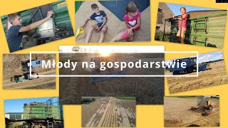 Młody na gospodarstwie -Żniwa 2022 koszenie zboża