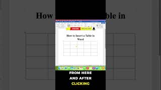 How to Insert Table in Word - QUICKLY