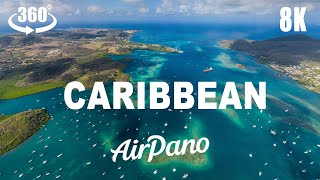 Welcome to the Caribbean. 360 8K aerial video