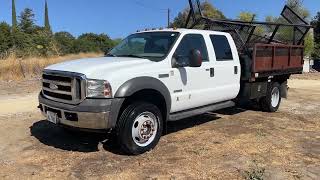 2005 Ford F-550 6.0L 4x4 Diesel Manual Transmission with Dump Bed - Non Running