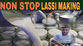 Man Making Fastest 100+ Non Stop Lassi Glass in Pakistan !!  Pakistani Street Food