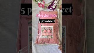 Meesho bedsheet 5 pc #bedsheet #unboxing #fashion #newcollection #homedecor #meeshonewcollection