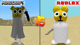 MINECRAFT YOYO CARTOON GIRL VS ROBLOX YOYO CARTOON GIRL HORROR MONSTER - WHICH IS BETTER?