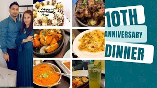 10th anniversary dinner at Zuaq restaurant